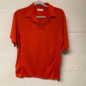Grand Slam Men’s Orange Polo Shirt Casual Lightweight Size Small